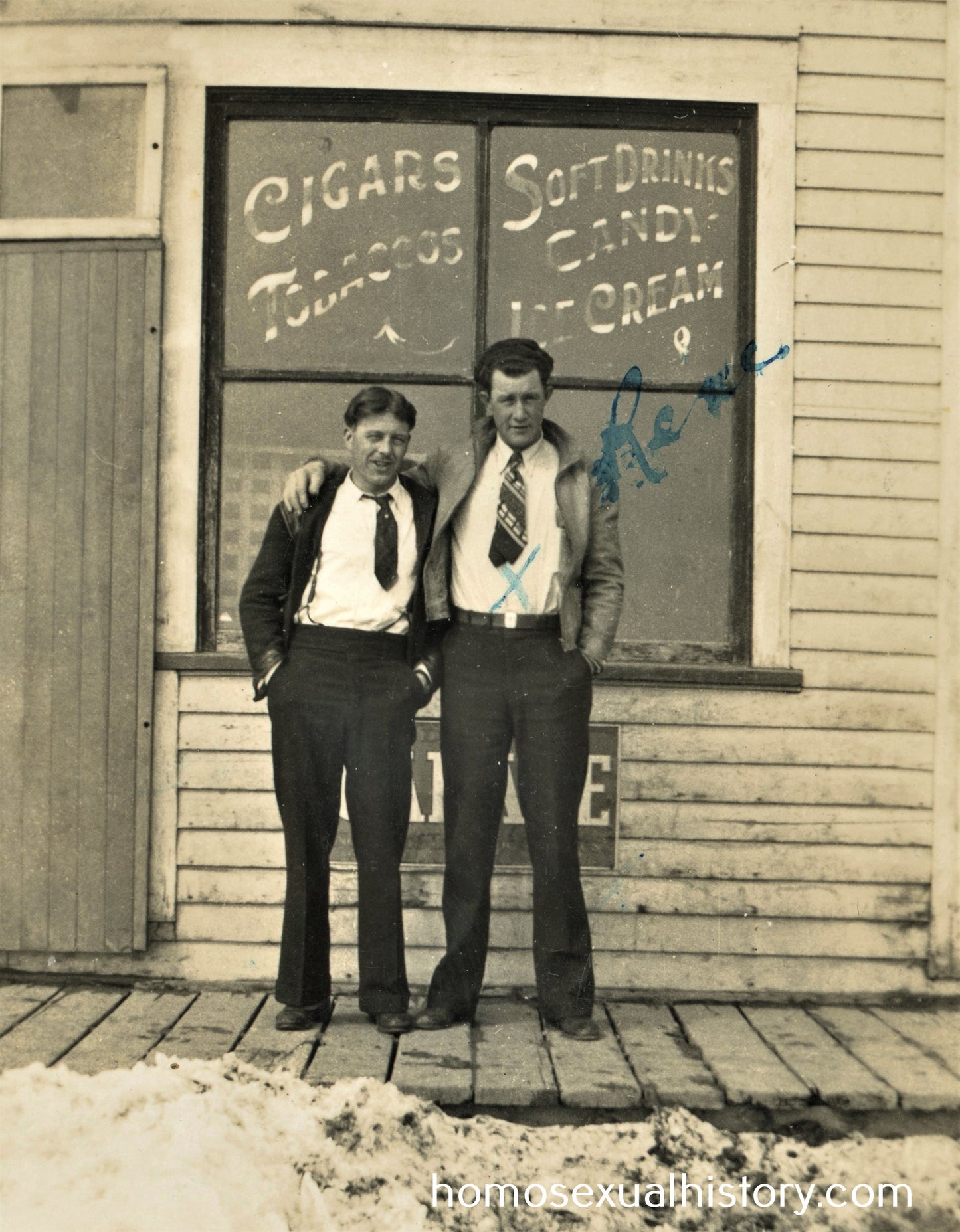 Canada Stand Alone. 1950s Alberta. Two affectionate men, Rene and Al