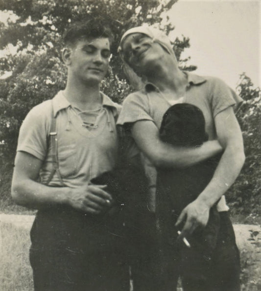 Germany - Military. 1940s WWII. Affectionate soldiers. Close. Gay